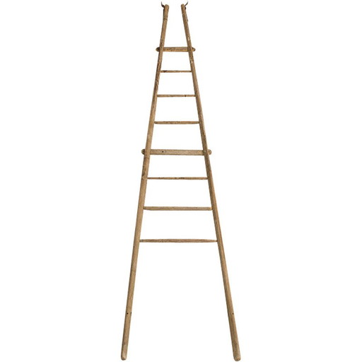 Vintage decoratieve sparrenhouten ladder