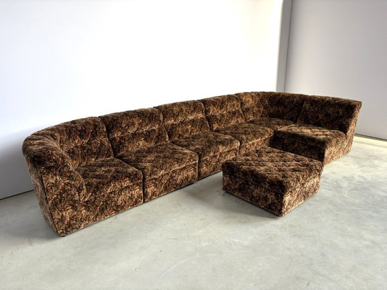 Divano modulare vintage di Laauser, anni '70 – Divani modulari, Textile, Velvet (photo 8 of 10)