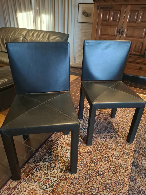 6 Sedie da pranzo B&B Italia Arcadia Paolo Piva – Leather, Wood (photo 5 of 5)