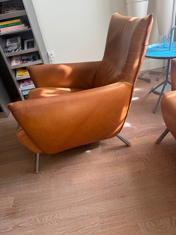 Image 1 of Label Cheo fauteuil - Gerard van den Berg - Cognac Leer
