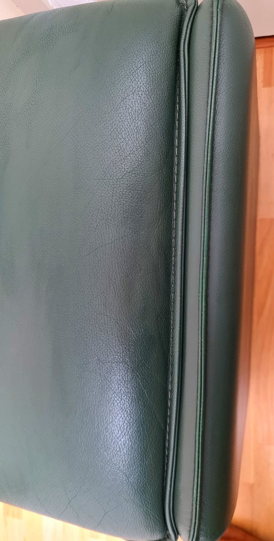 Pouf Leolux Bora Bora original en cuir vert foncé – Poufs & repose-pieds, Leather (photo 11 of 11)