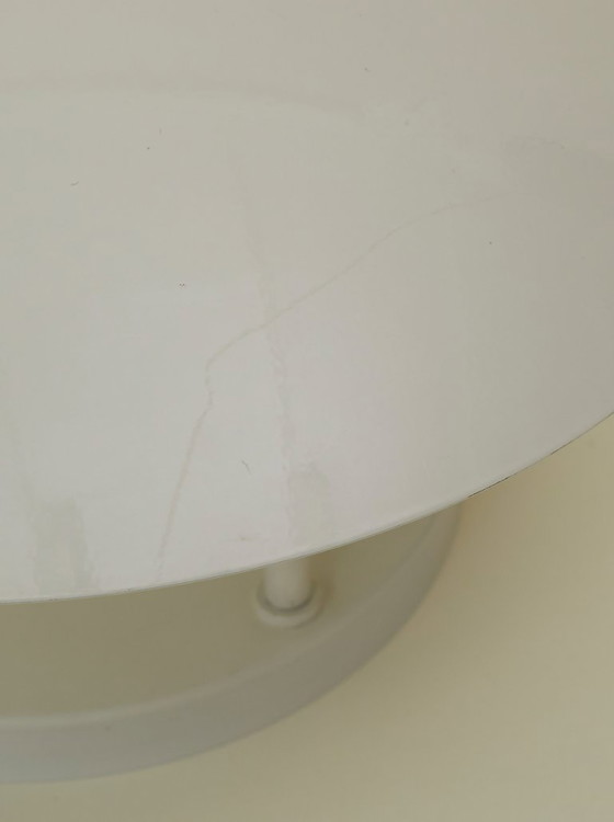 Image 1 of Large vintage cream-white metal lamp/wall light, circa 1980, Germany