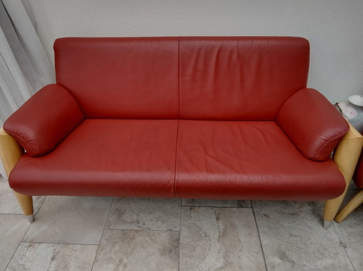 Sitting Vision The Future Sofa + Armchair red