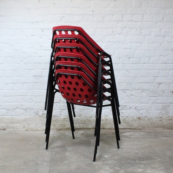 Image 1 of 6x sedie "Deauville" di Pierre Guariche per Meurop