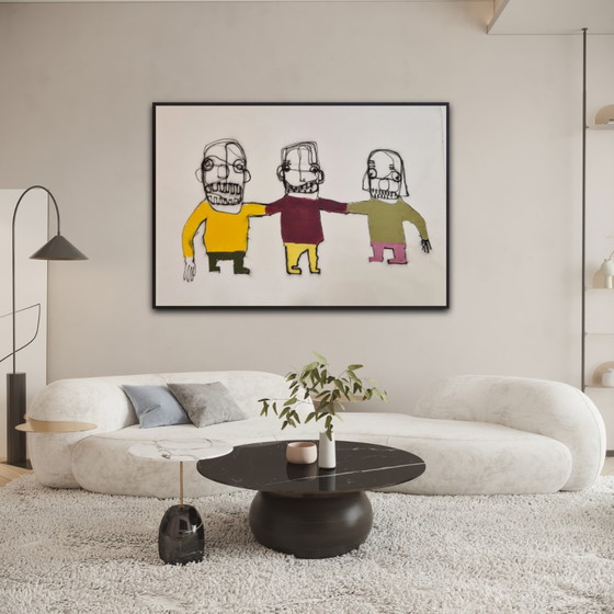 Image 1 of Peinture originale Hamelink : Connexion