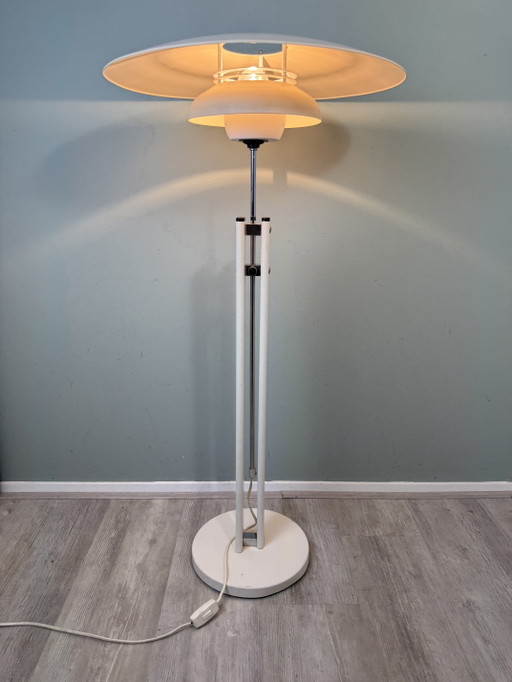 Wunderschöne dänische Vintage Stehleuchte Mid Century Design – vloerlampen, Metal