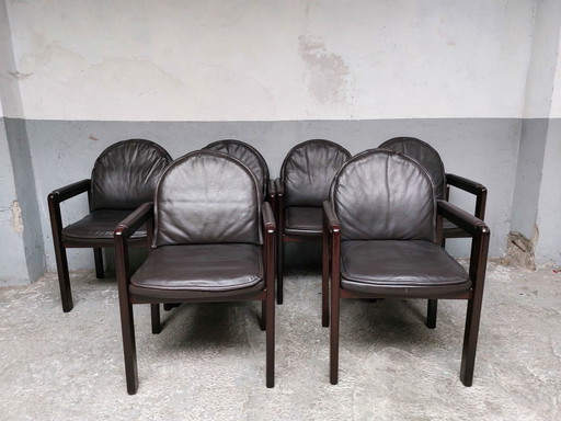 6 chaises de salle à manger postmodernes