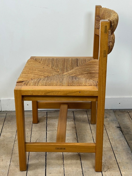 Image 1 of Set aus 6 Stühlen aus massiver Ulme, Maison REGAIN, 1970