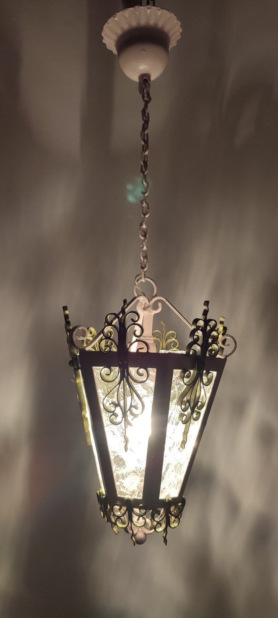 Image 1 of Lampada da soffitto o lanterna, Spagna, anni '80