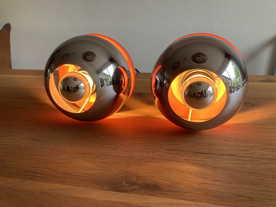 Image 1 of 2x Kaiser Leuchten vintage hanglampen