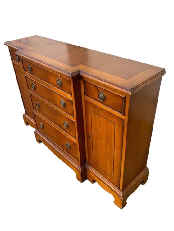 Image 1 of Small English Empire style sideboard/server/buffet