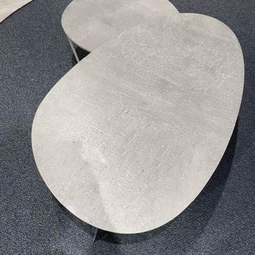 Metaform Nobby coffee table set ceramic concrete – salontafels
