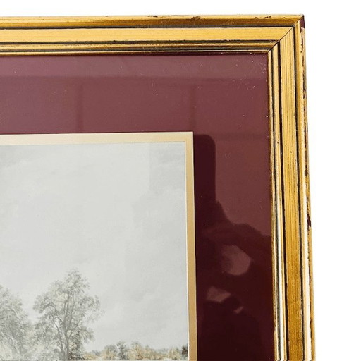 Vintage Framed Print Flatford Mill John Constable 1960s – schilderijen tekeningen, Paper (photo 2 of 6)