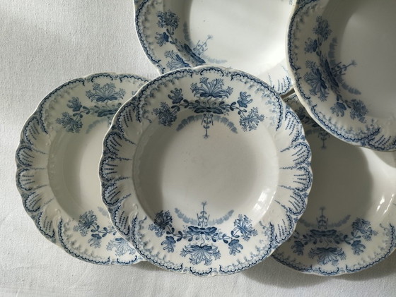 Image 1 of "Regencia": 6 platos hondos de piedra de hierro de St-Amand & Hamage