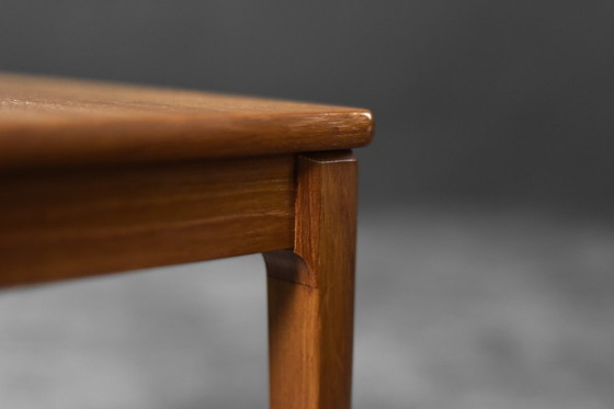 Image 1 of Vintage Mid-Century Scandinavian Modern Brown Teak Side Tables by Albert Larsson for Alberts Tibro, 1960s, Set of 2