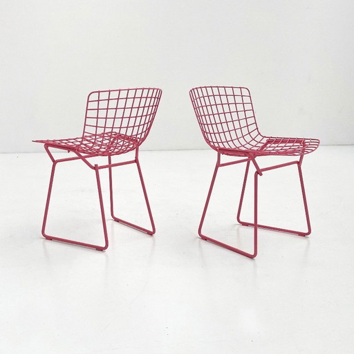 Pink Wire Chair for Kids by Harry Bertoia for Knoll, 1990s