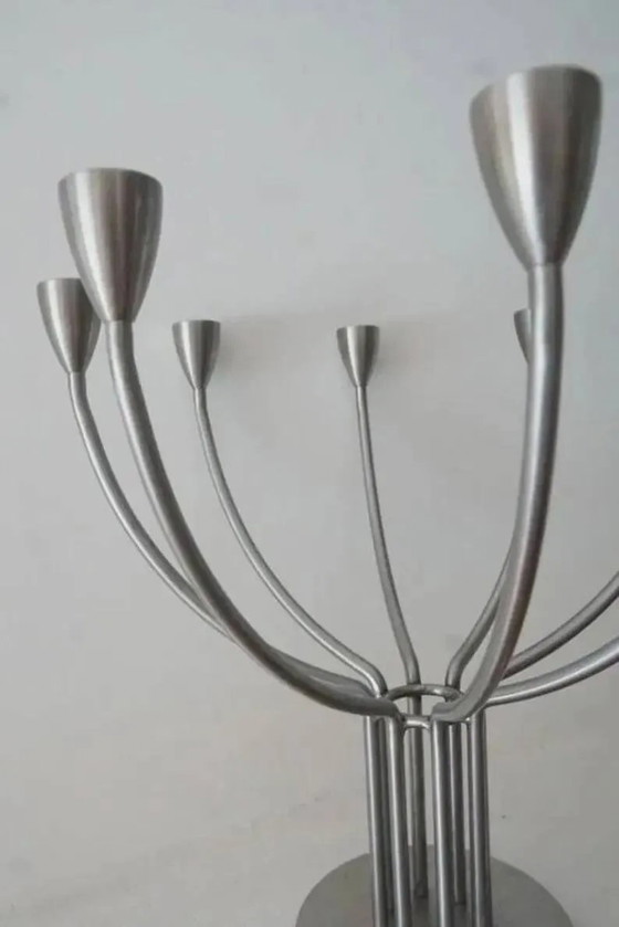 Chandelier / 8-arm candlesticks by K&M Hagberg - IKEA vintage 1990 – Candle holders, Metal, Scandinavian (photo 7 of 9)
