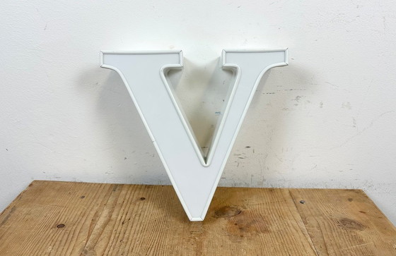 Image 1 of Vintage Illuminated Letter v, 1980s