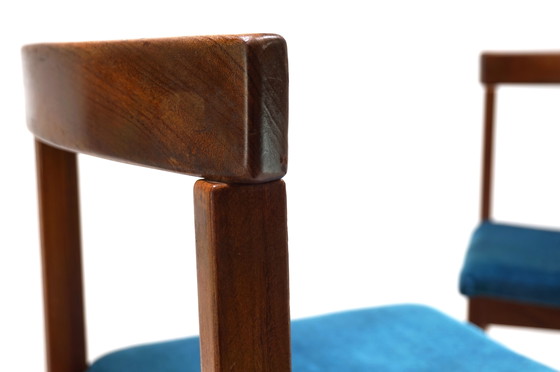 Image 1 of Asko Finland Set di 4 sedie da pranzo Tectonia di Jussi Peippo, 1960