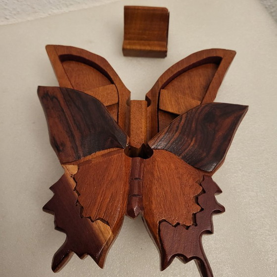Caja de joyería de madera con rompecabezas de mariposa – Papillon, Objetos decorativos (photo 2 of 8)