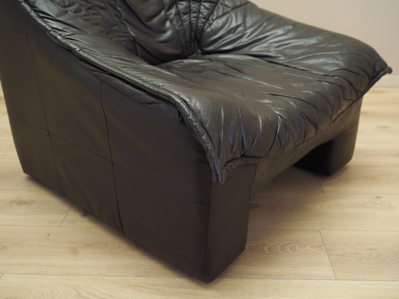 Image 1 of Leren fauteuil, Italiaans ontwerp, jaren 1960, Productie: Italië