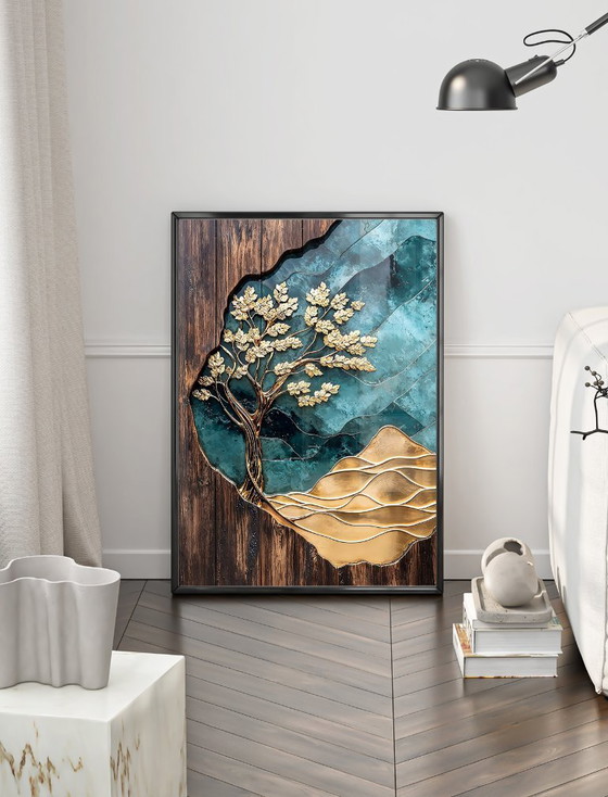 Image 1 of Acrylic Glass Artwork | 200x140 cm | Depthwave #8 (Ori, 1983)