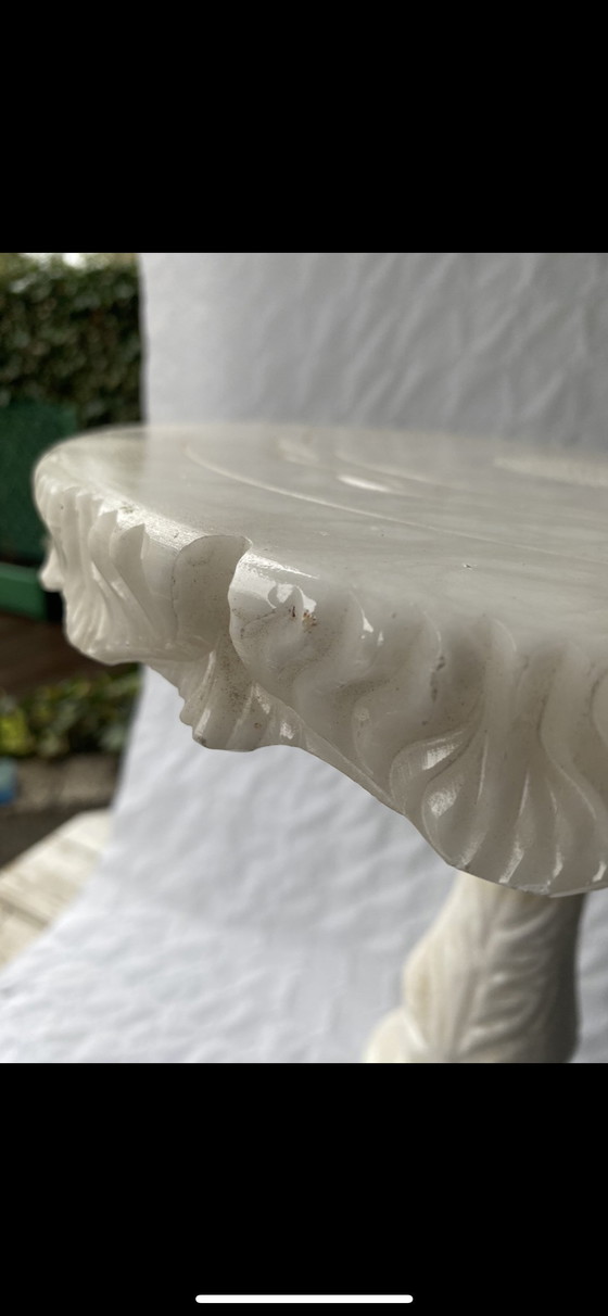 Image 1 of Marmeren Vintage Bijzettafel