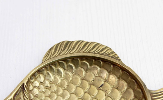 Image 1 of Vintage brass fish-shaped trinket tray