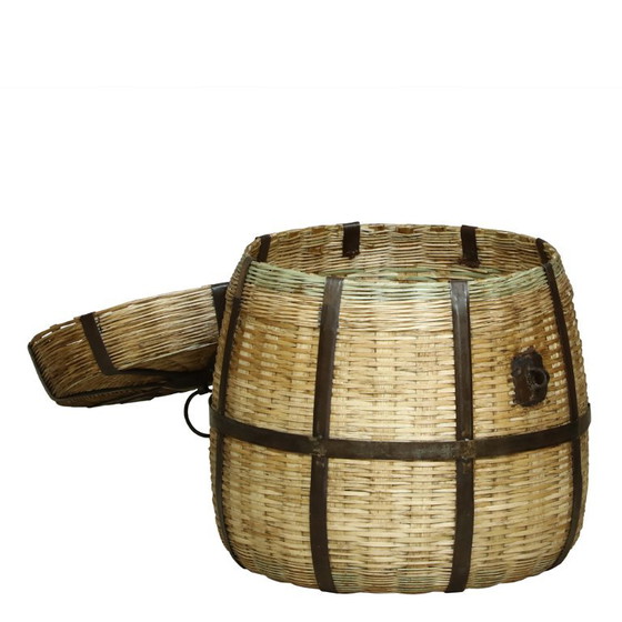 Large Wicker Basket with Metal Inserts CLOVE – Decorative Objects (photo 6 of 9)