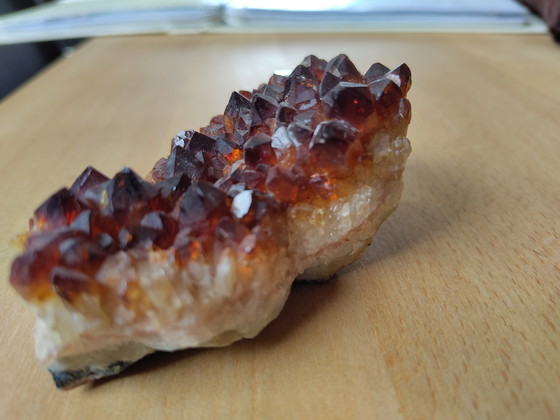 Image 1 of Brown ametist on dendrite agate 230gram 10x5cm