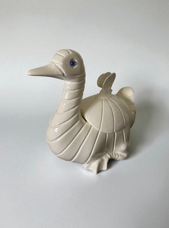 Image 1 of White duck from the 1970s, designed by Claude Gourret