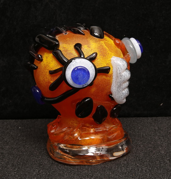 Image 1 of Kostabi, Paul - scultura in vetro di Murano - pezzo unico - firmato a mano