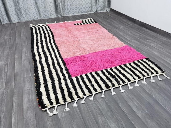 Tapis En Laine Naturelle Tissé À La Main Traditionnelle Sur Mesure 2/3 M – Alessi, Wool (photo 8 of 10)