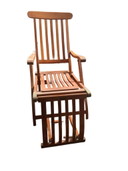 SS New Amsterdam teak dekstoel- 1st class
