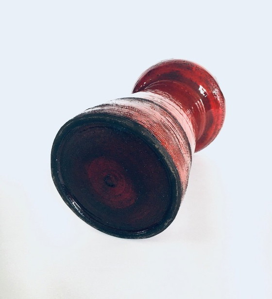 Image 1 of Jarrón de torre de Art Pottery Studio, diseñado por Emiel Laskaris para Perignem Studios, Bélgica, década de 1960.