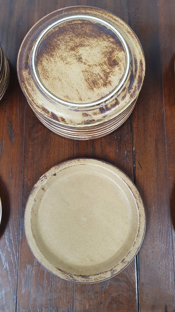 Image 1 of Vaisselle vintage 50pcs assiettes LILIEN PORZELLAN Autriche Caroline série Umbra brutaliste