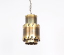 Set di lampade a sospensione vintage in ottone Holm Sorensen 6400