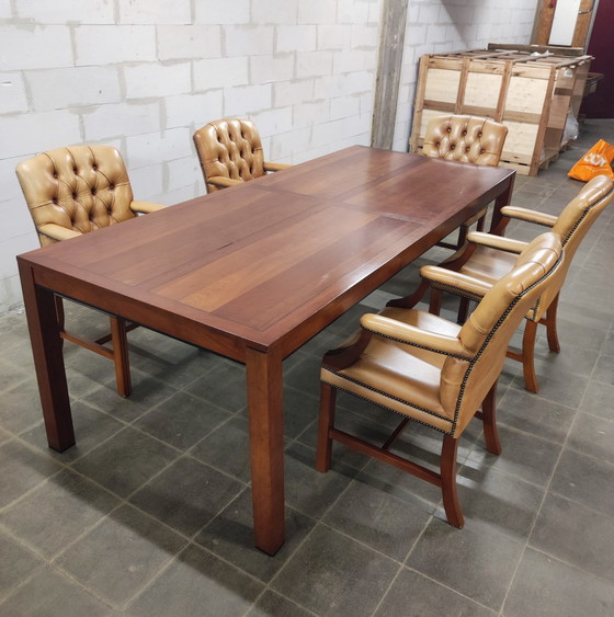 Image 1 of Lotus Dias table de salle à manger bois exclusif Hollande