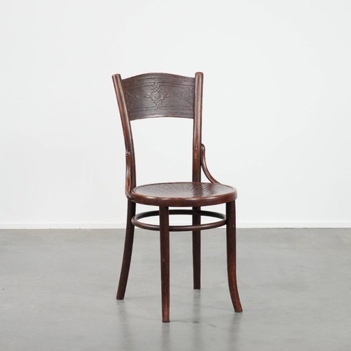 Sedia da bistrot Cosmos in legno vintage e senza tempo con splendidi intagli