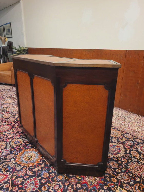 Bar inglese Chesterfield in mogano completamente rivestito in pelle – Mobile bar, Legno (photo 6 of 13)