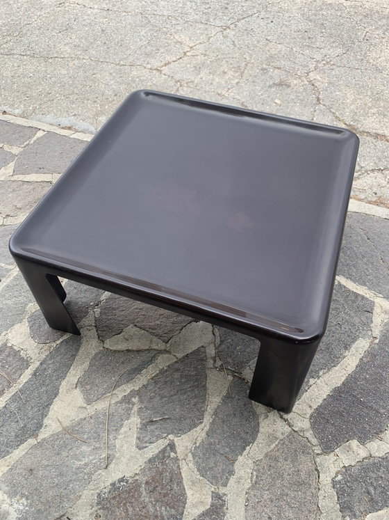 Image 1 of B&B Italia Amanta Salontafel 70x70 - Origineel ontwerp van Mario Bellini uit de jaren 70 - Fiberlite Bruin - Vintage Design
