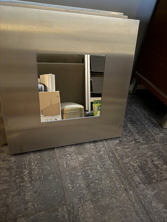 Image 1 of Set di 3 specchi da parete originali Blomus in acciaio inox.