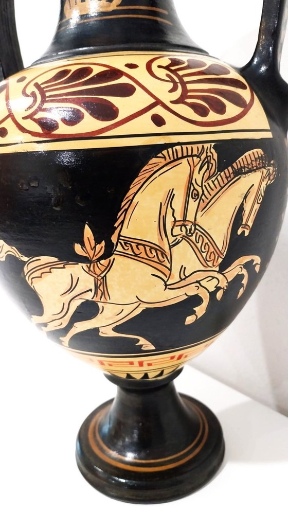 Image 1 of Grande amphore de style grec peinte à la main - Édition limitée IM3R 7/10Julklapp, cadeau de Noël