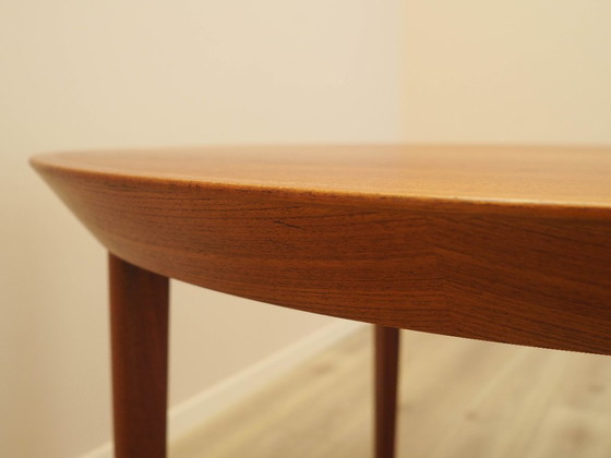 Image 1 of Round teak table, Danish design, 1960s, manufacturer: Gudme Møbelfabrik, designer: Ole Hald