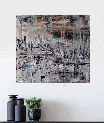 Image 1 of Peinture abstraite (The Harbour 2)