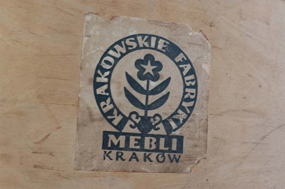 Uitschuifbare vintage eettafel ontworpen door M. Grabiński, Polen, jaren 60 – Wood (photo 15 of 15)