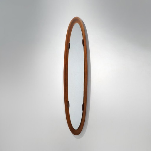 Miroir mural en contreplaqué courbé, années 1960 – spiegels, Glass (photo 2 of 11)
