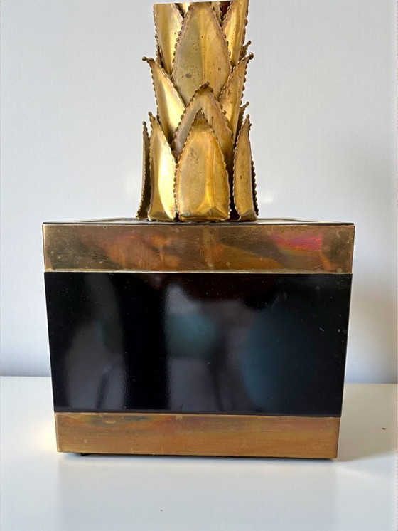 Image 1 of Tafellamp in de vorm van een palmboom, ontworpen door Christian Techoueyres voor Maison Jansen, 90 cm, jaren 70.