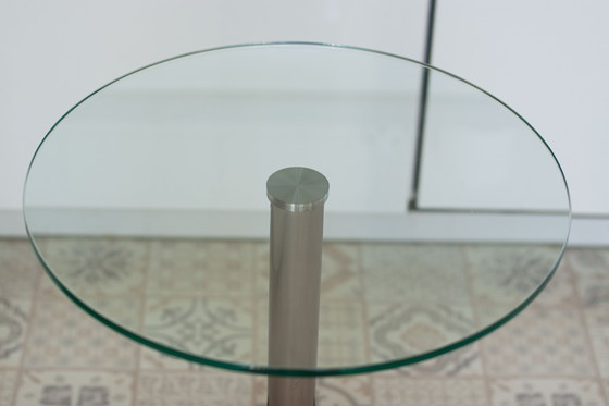 Image 1 of Schwarzer Marmorsockeltisch, 1980er Jahre