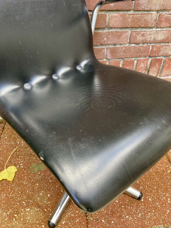 Image 1 of Sedia da ufficio vintage con struttura tubolare - stile Brabantia Gispen